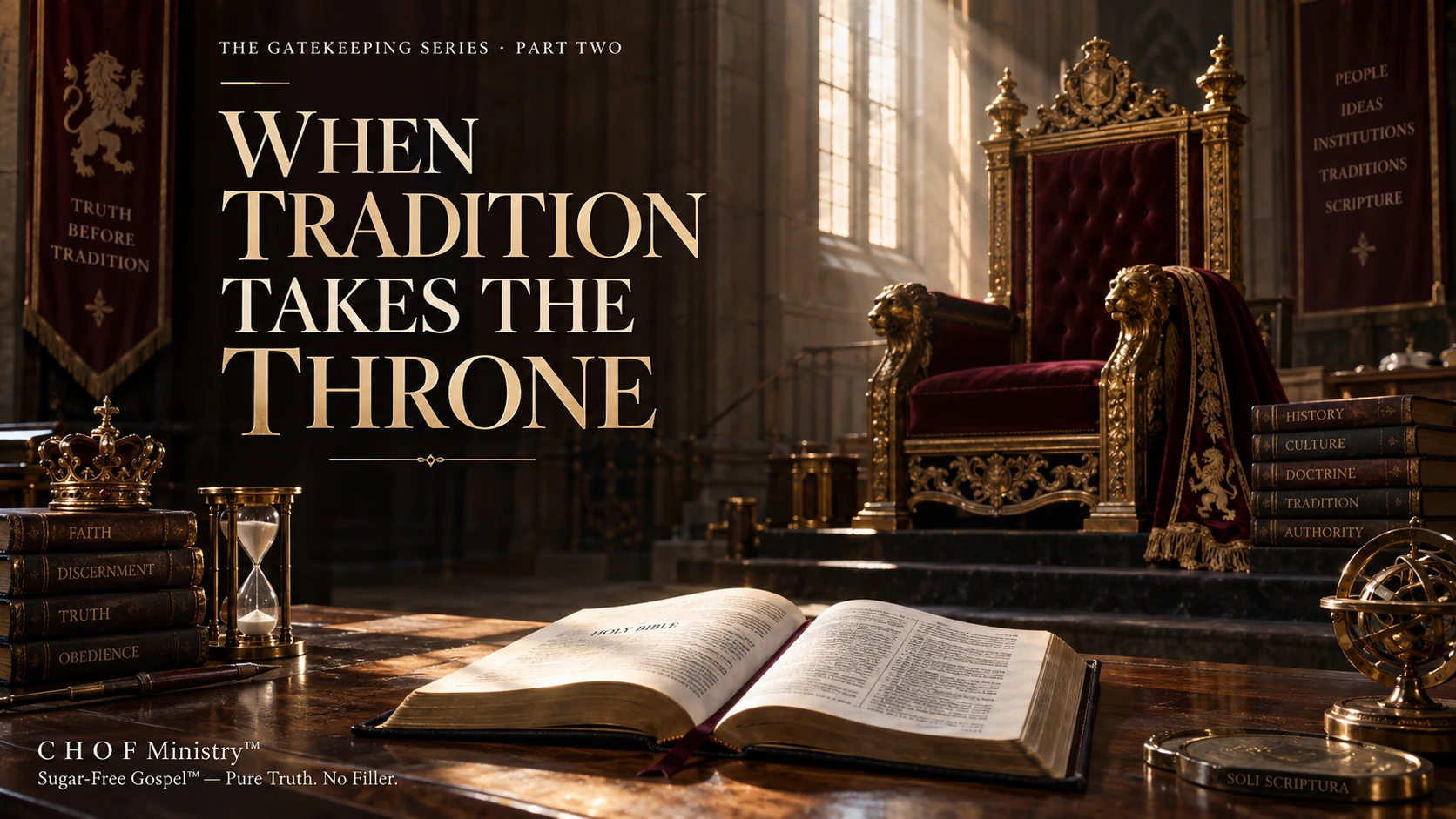 When Tradition Takes the Throne — C H O F Ministry featured artwork